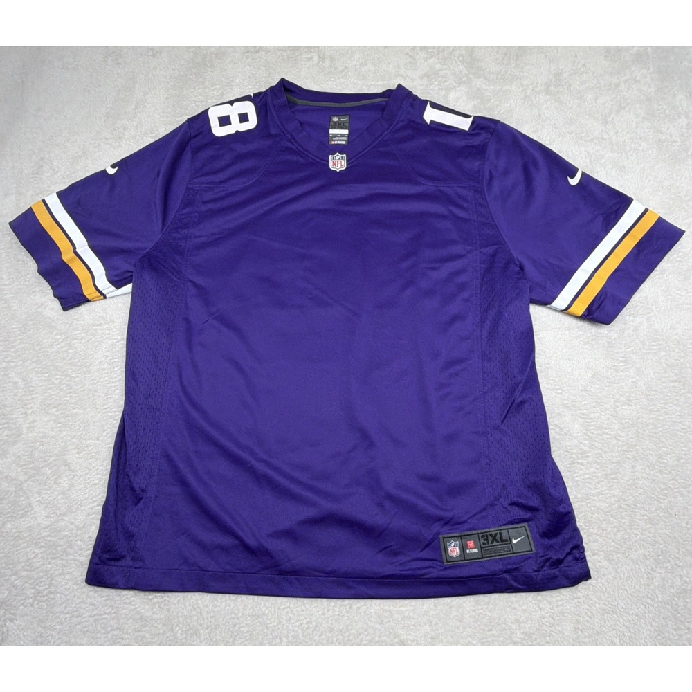 Nike Minnesota Vikings JustinJefferson #18 NFL Football Jersey Mens 3XL On Field